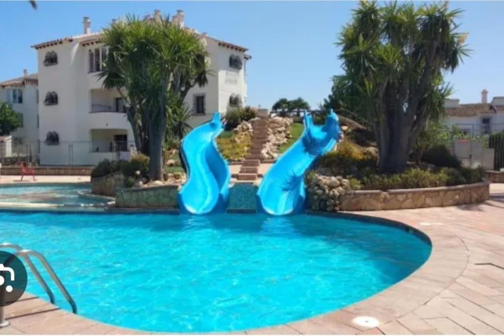 En Denia, Urbanizacion El Palmar Con Piscina, Toboganes Y Chiringuito Apartment Luaran gambar